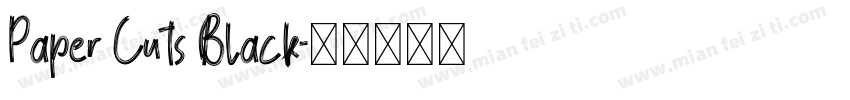 Paper Cuts Black字体转换